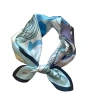 Classic camellia silk elegant lady's mulberry silk small silk scarf 53cm square versatile scarf, Hangzhou silk batch Item Picture